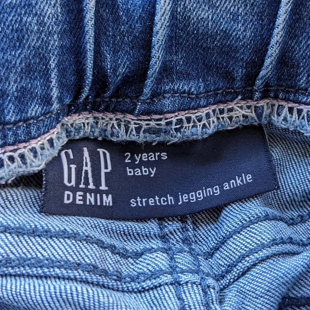 Gap Baby Denim Stretch Jeggings Glitter Dot Size 2